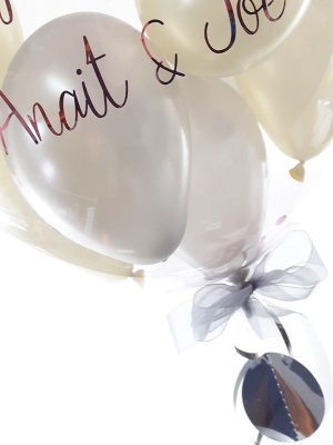 Personalised wedding balloon, congratulations