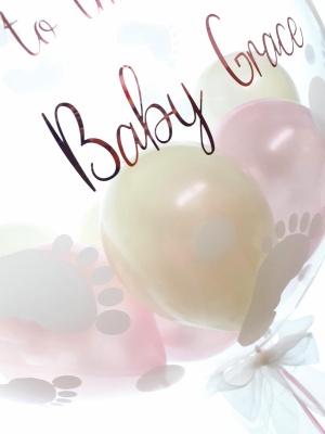 New baby personalised balloon